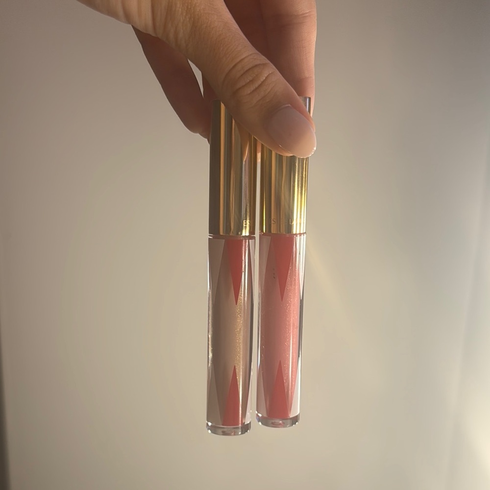 Estee Lauder Gold and Pink Lip Balm Gloss